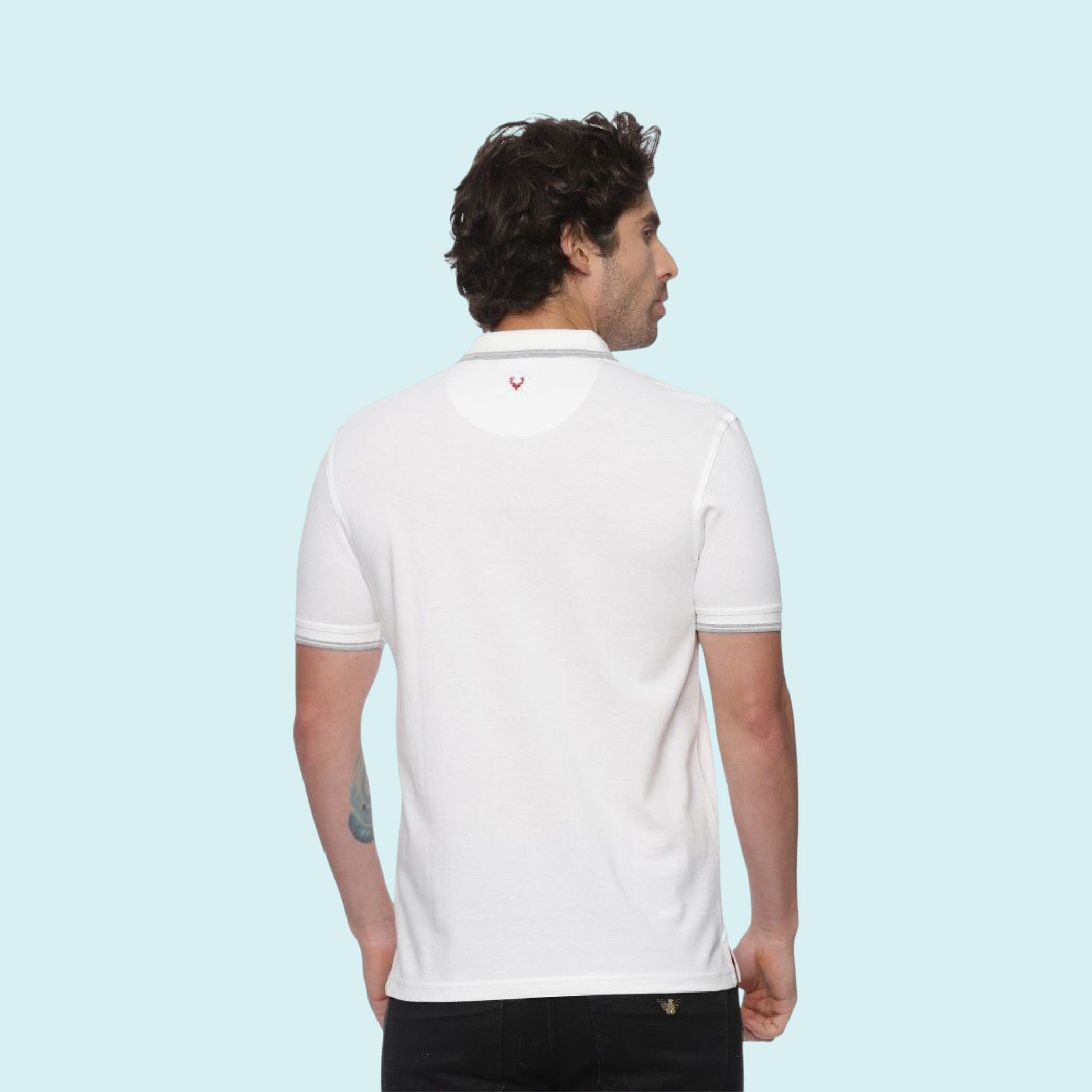 Allen Solly Polo T-shirt Men- White